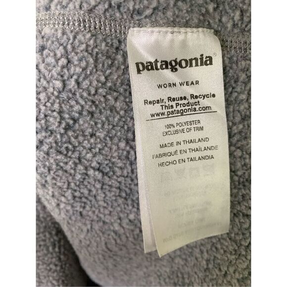 Patagonia Better Sweater 1/4 zip pullover sweatshirt gray men's size small 25522 - Picture 4 of 6